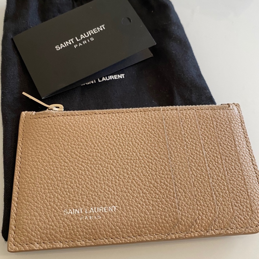Saint Laurent Fragments Zipped Card Case